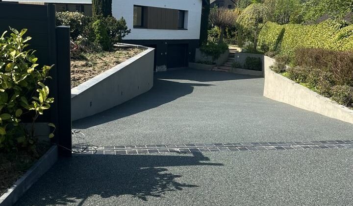 allée de garage toute neuve